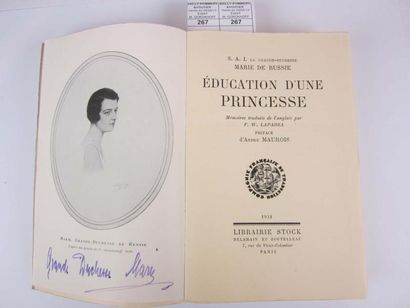 null Education d'une princesse. SAI la grande duchesse Marie de Russie. Paris, Librairie...