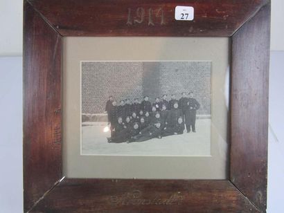 null Photographie " Kronstadt 1914 ", marquee sur le cadre. Groupe de marins. En...