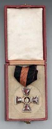 null Croix de Saint Vladimir 4e classe " pour 25 ans de service ". Or. 1882-1899....