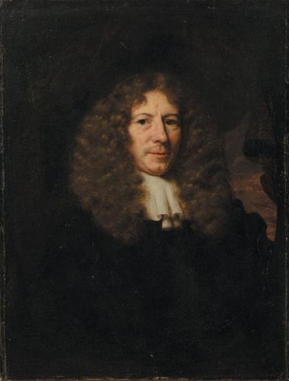Nicolas MAES (Dordrec 1634 - Amsterdam 1693), attribué à Portrait d'homme en buste...