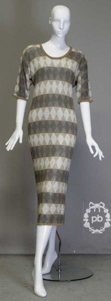 null Issey MIYAKE by All Style Co, circa 1983

ROBE en tricot fantaisie de coton...