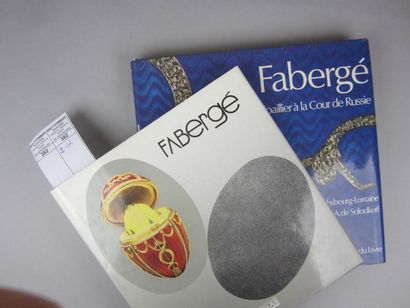 null Lot 2 livres sur Fabergé - Fabergé. Atlas 1990. - Fabergé, orfèvre des Tsars....