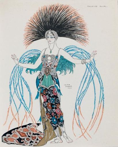 BARBIER George Vingt-cinq costumes pour le théâtre. Préface par Edmond Jaloux. Paris,...