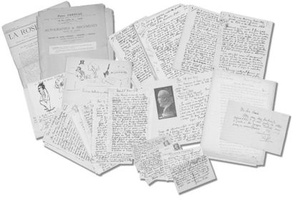 RICTUS Gabriel Randon dit Jehan Réunion de 150 lettres autographes signées à Albert...