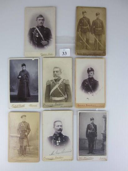 null 8 Cartes photos du Finski régiment de dragons. 1881-1901. Colonel O. O. Schauman,...