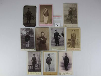 null 10 Cartes photos de Tirailleurs finnois. 1870 -1905 Deux de Tirailleurs de la...