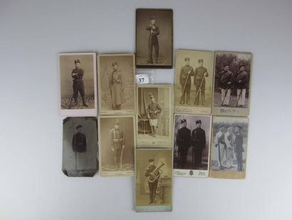 null 11 Cartes photos de Tirailleurs finnois. 1870 -1901. Un Tirailleur de la Garde...