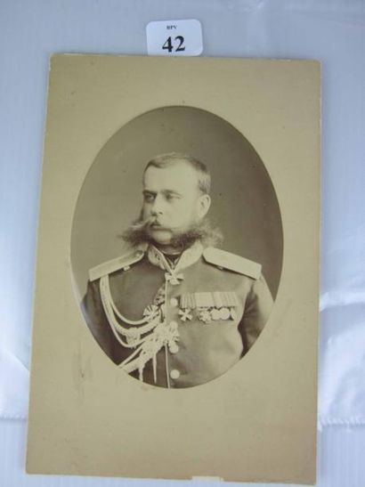Ch. Bergamasco Général Skobeleff. 1877?. 107 x 80 mm. TBE