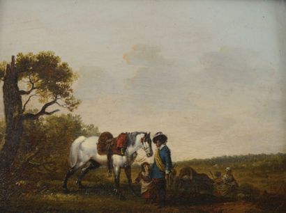 Michel-Hamond DUPLESSIS (actif dans le dernier tiers du XVIIIe siècle) Cavalier et...