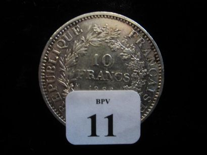 null Lot de cent soixante pièces de 10 francs Hercule argent (1964-1968). Diamètre:...