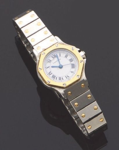 null Montre-bracelet d'homme en or jaune (750) à boîtier rond, mécanique, cadran...