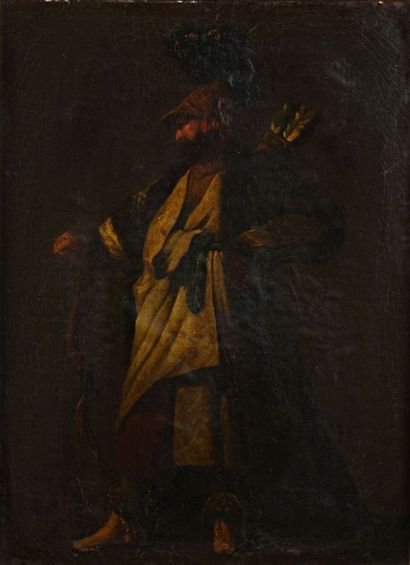Jean BARBAULT (17181762), école de Garde du Grand Seigneur Huile sur toile. 66 x...