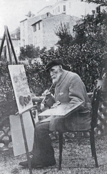 Pierre Auguste RENOIR (1841 1919) Paysage de Cagnes, circa 1905 Huile sur toile,...