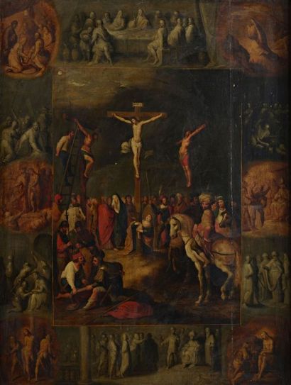 Frans II FRANCKEN, dit le Jeune (Anvers 1581 id.; 1642), atelier de La Passion du...