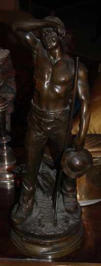 Maurice CONSTANT (1892-1970) Moissonneur, circa 1880 Bronze d'édition patiné brun...