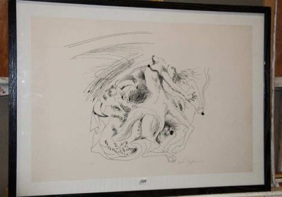 André MASSON (1918-1990) Centaure Lithographie Signée en bas à droite et justifiée...