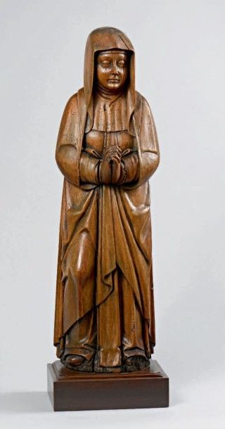 null Vierge de calvaire, sculpture en ronde bosse.
Travail du Val de Loire, XVe siècle.
Hauteur:...