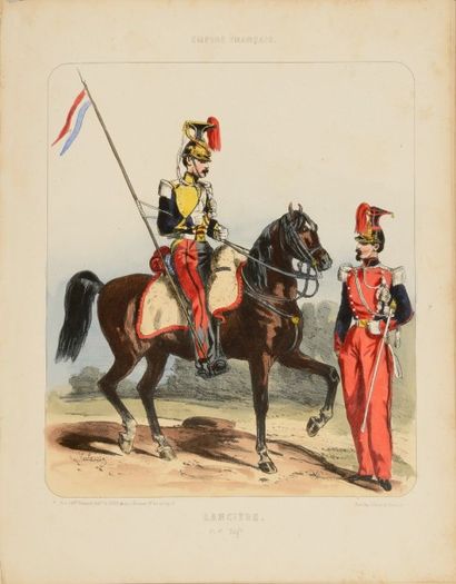 LALAISSE Hippolyte Uniformes de l?Armée et de la Marine. Paris, Hautecoeur frères,...