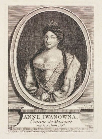 null ANNA Ioannovna (1693-1740), Impératrice de Russie MÜNNICH Burckhardt Christoph...