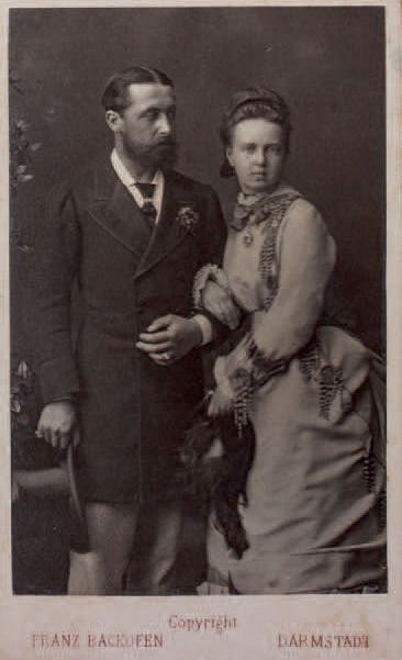 null Grande-duchesse Marie Alexandrovna et son époux Alfred, duc d’Édimbourg (1844-1900)...