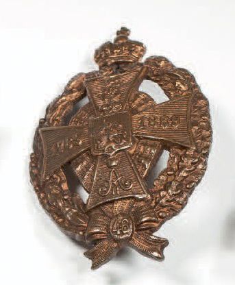 null Insigne 46e d’infanterie «Dneprovski» (troupe). Créé le 14.09.1911. Bronze....