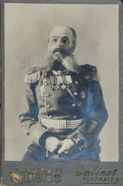 null Portrait du lieutenant colonel Krouglov (?), avec dédicace autographe. Photo...