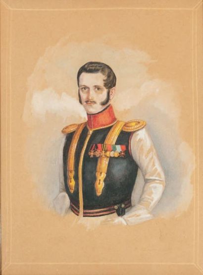 MEYENDORFF Théophil Theophilovitch, baron von (1886- 1971) Portrait présumé du capitaine...