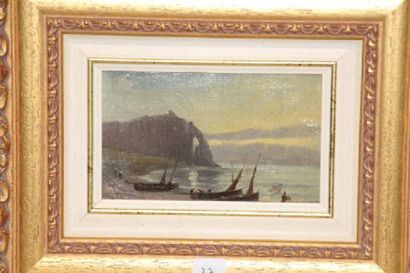 H.VIGNET (1856-1920) Au bord de l'eau
Huile sur carton
9 x 1 4cm à vue