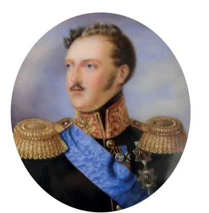 null Portraits de l'empereur Nicolas Ier et de l'impératrice Alexandra Féodorovna...
