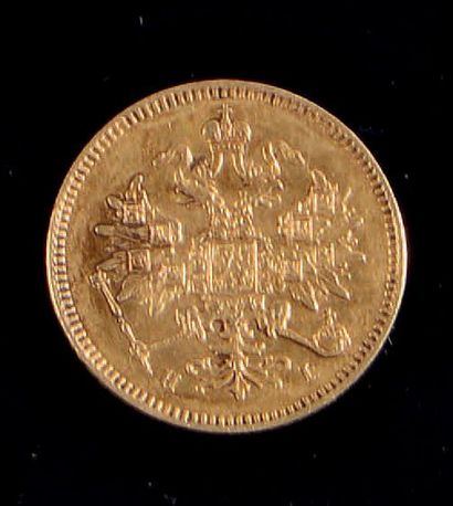 null Pièce de monnaie de 3 roubles en or, datée 1876. Légères usures.
Saint-Pétersbourg....