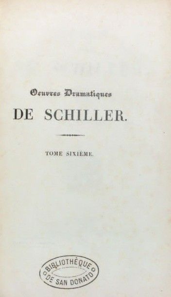 null [Paul DEMIDOFF (1839-1885), 2ème Prince de SAN DONATO]
SCHILLER, Friedrich....