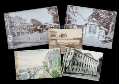 null Ensemble de 4 photos: Sanatorium à Sotchi.
Jointe L.A.S. de Marcel Orbec aux...