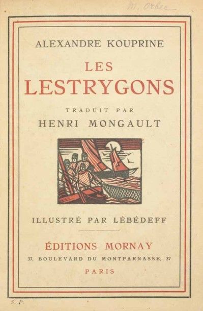null Les Lestrygons. Bois de Lebedeff. Paris, chez A. & G. Mornay, 1924. 8o, relié.
Ex-libris...