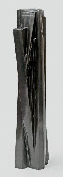 Joseph CSAKY (1888-1971) Figure dite aussi Figure abstraite debout. 1920
Bronze à...