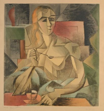 Jacques VILLON (1875-1963) La tasse de thé de Metzinger
Chalcographie du Louvre
Un...