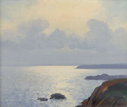 Arsène CHABANIAN (1864-1949) Reflet sur la mer, circa 1930
Huile sur toile, signée...