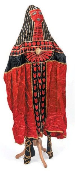 Romain de TIRTOF (1892-1990) dit ERTE Costume de pharaon composé d'une cape intégrale...