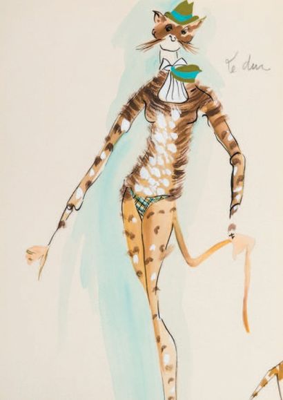 Romain de TIRTOF (1892-1990) dit ERTE Série de douze gouaches sur papier, reprenant...