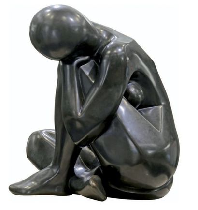 Patrick DROUIN (né en 1948) 
Le rêve, 1989-1990
Sculpture monumentale en bronze à...