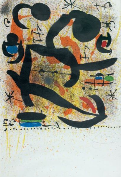 Joan MIRO (1893-1983) Affiche avant lettre pour LES JOURNÉES MUSICALES DE DONAUESCHINGEN...