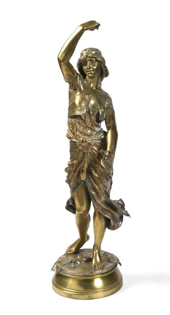 null Georges Charles COUDRAY (1862-1932) Twea Epreuve en bronze à patine dorée, signée,...