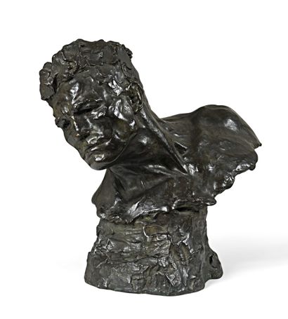 null Victor DEMANET (1895-1964) Tête d homme, 1930 Epreuve en bronze patiné, signée,...