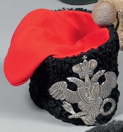 null Reproduction de bonnet d'officier des cosaques de la garde. 1838. Belle qualité,...