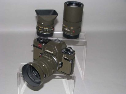 LEITZ Leica R3 Electronic n°14684433-SAFARI E 271, objectif SUMMILUX 1.4/50 mm n°2806722,...