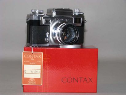 ZEISS CONTAX III a n° d 84941, objectif SONNAR 1.5/50 mm n°1442314, bouchon, contrôle...