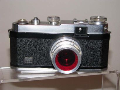 OPL Boîtier * n°511541, objectif OPLAR 3.5/35 mm, filtre rouge, rideau et objectif...