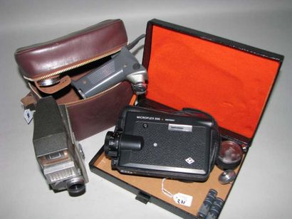 AGFA Caméra MICROFLEX 200 SENSOR coffret d'origine et caméra CROUZET ST8 complément...