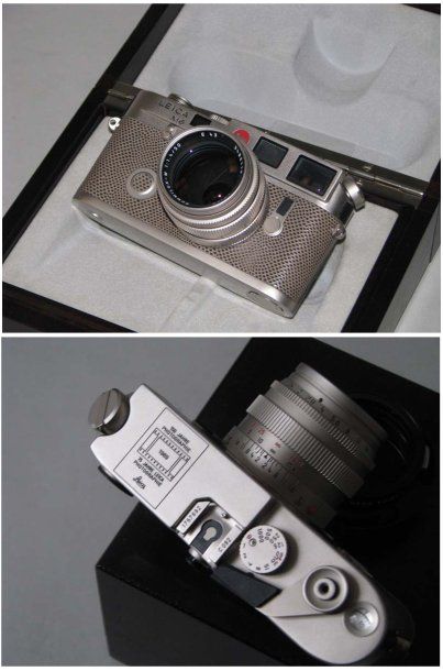 LEITZ Leica M6 PLATINE n°1757692, spécial du 75 JAHRE Leica, objectif SUMMILUX 1.4/50...