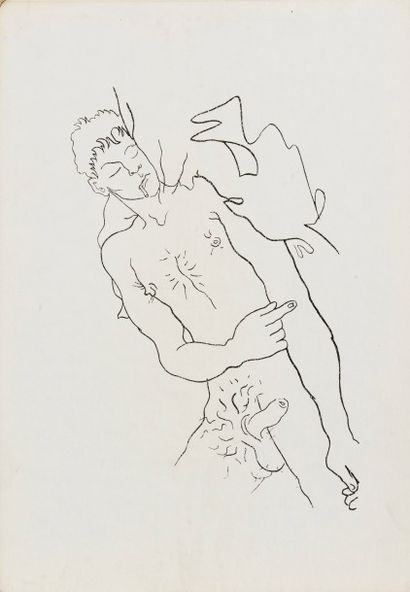null 301 QUERELLE Sept dessins réalisés par Jean Cocteau pour la sortie du livre...