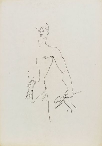 null 301 QUERELLE Sept dessins réalisés par Jean Cocteau pour la sortie du livre...